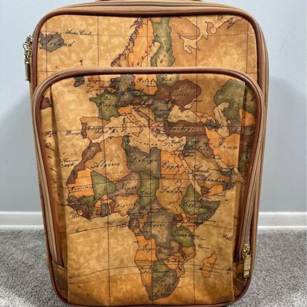 Tilasse Alviero Martini Geo Map Print Carry-On Luggage Suitcase Travel
